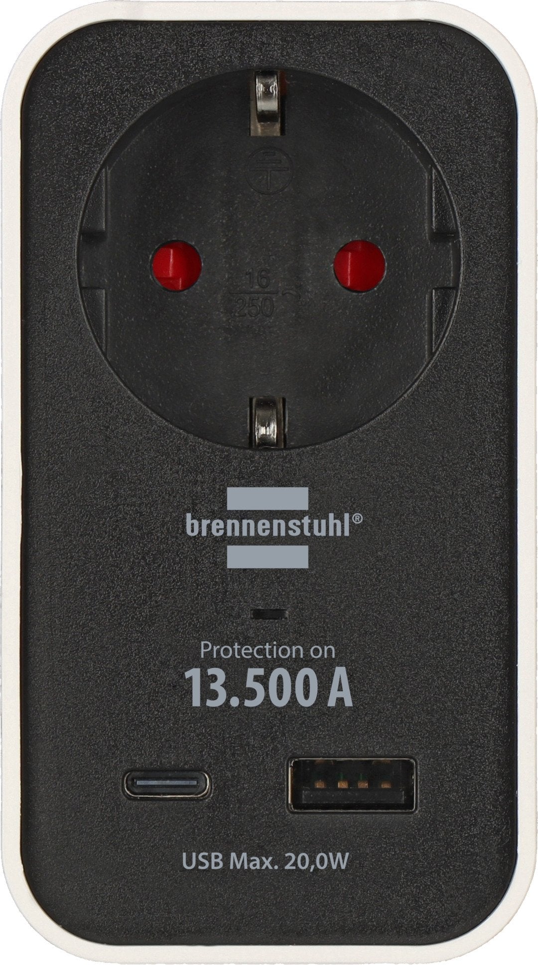 Brennenstuhl Adaptador Con Protección Contra Sobretensiones 13.500 A Usb A Y C