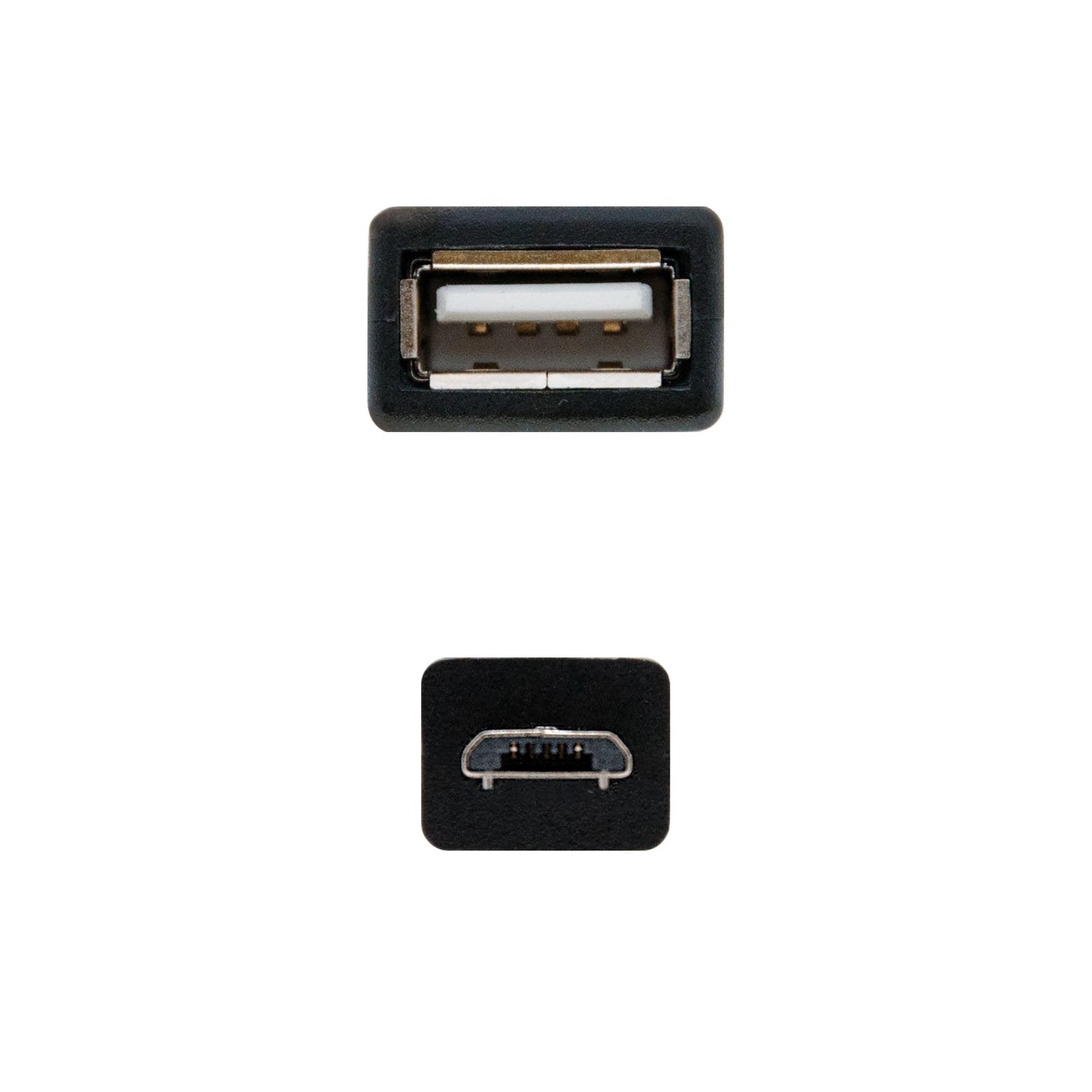 Nanocable Cable Micro Usb 2.0 Otg Macho A Usb-A Hembra 15cm