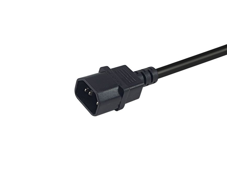 Equip Netzcable Anschl. C14 -> C15 1.80m Negro