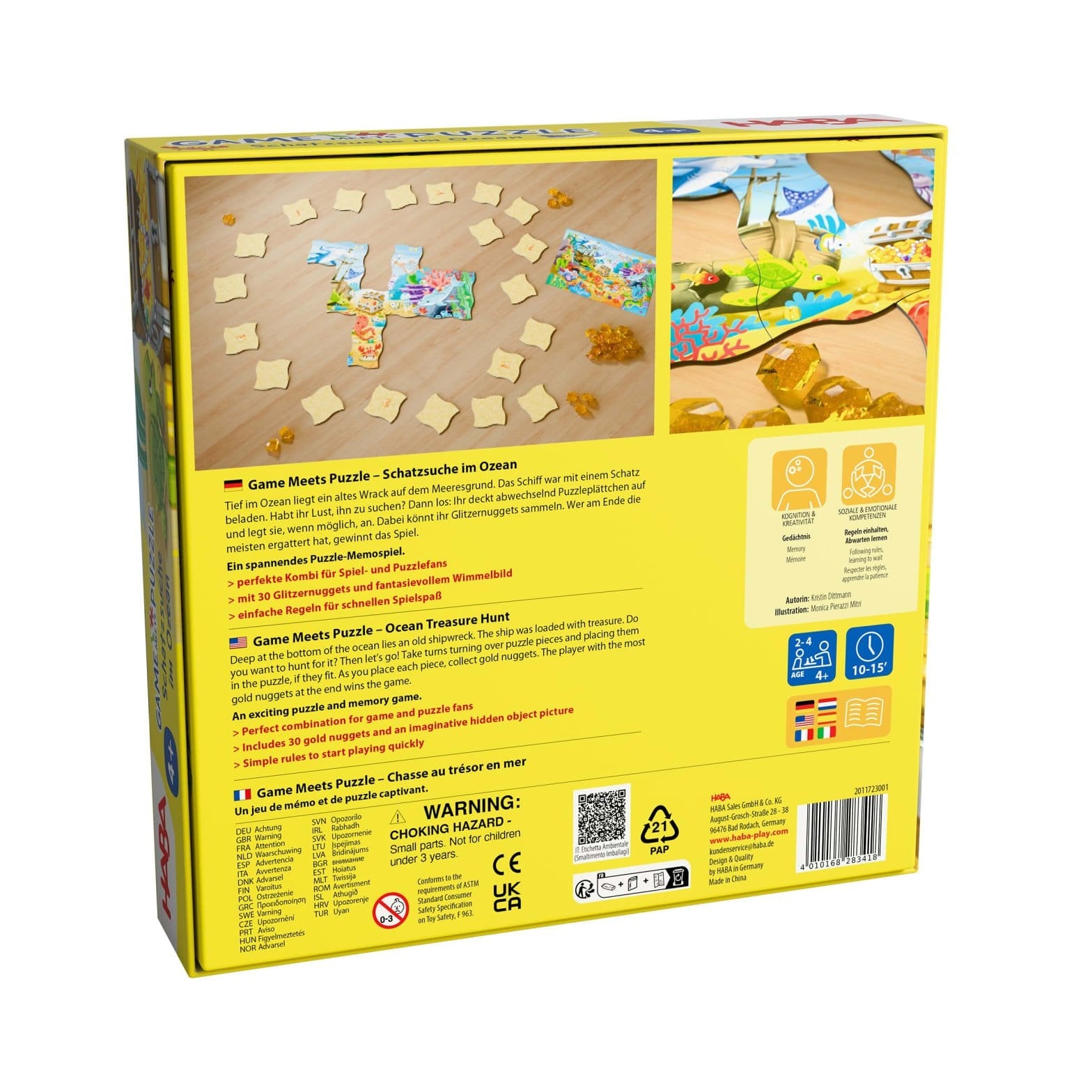 Haba Juego Se Encuentra Con El Rompecabezas - Caza Del Tesoro En El Océano, Juego De Mesa 2011723001