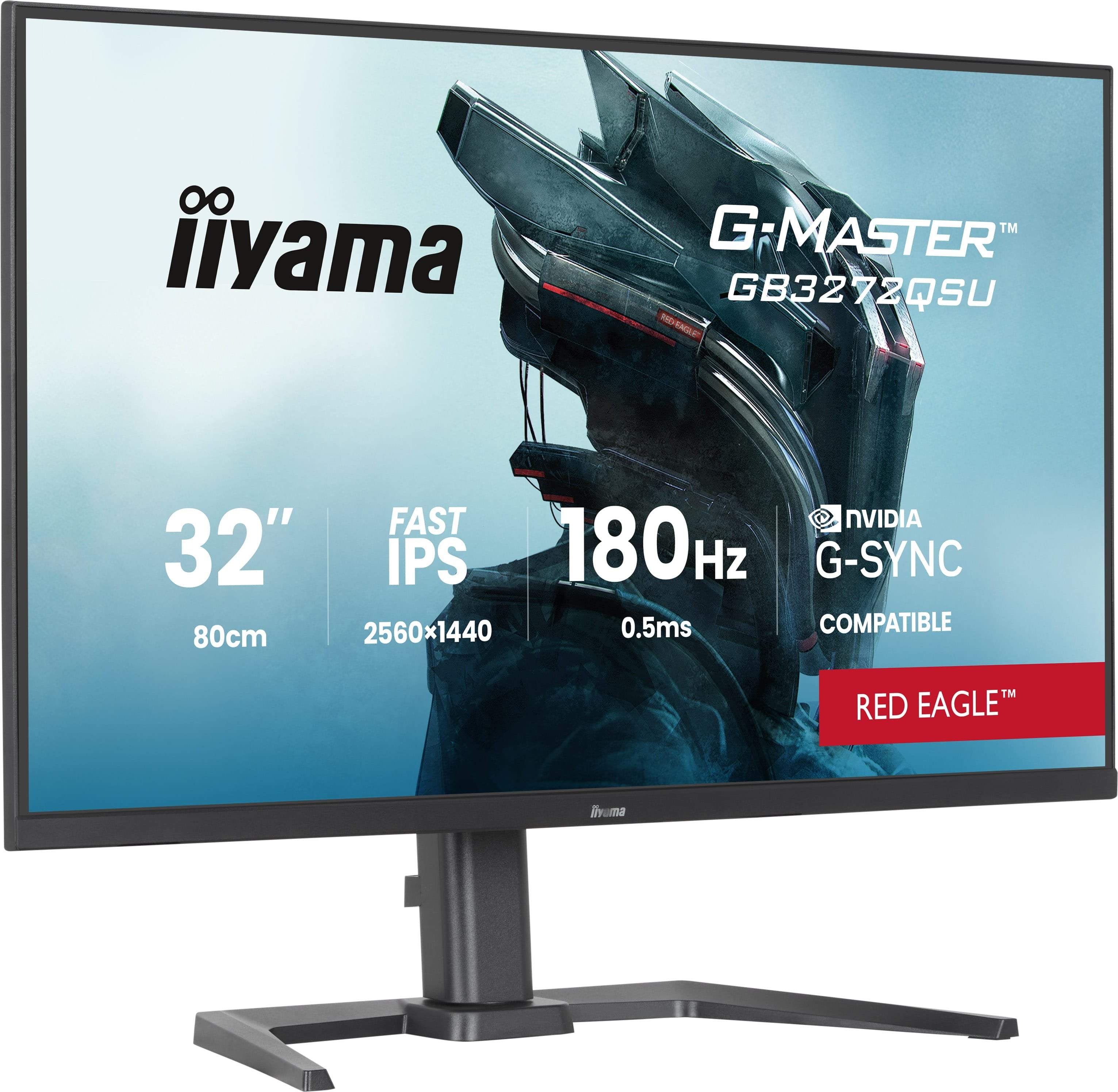 Iiyama 80,0cm 32" Gb3272qsu-B1 16:9 2xhdmi+Dp+2xusb-C