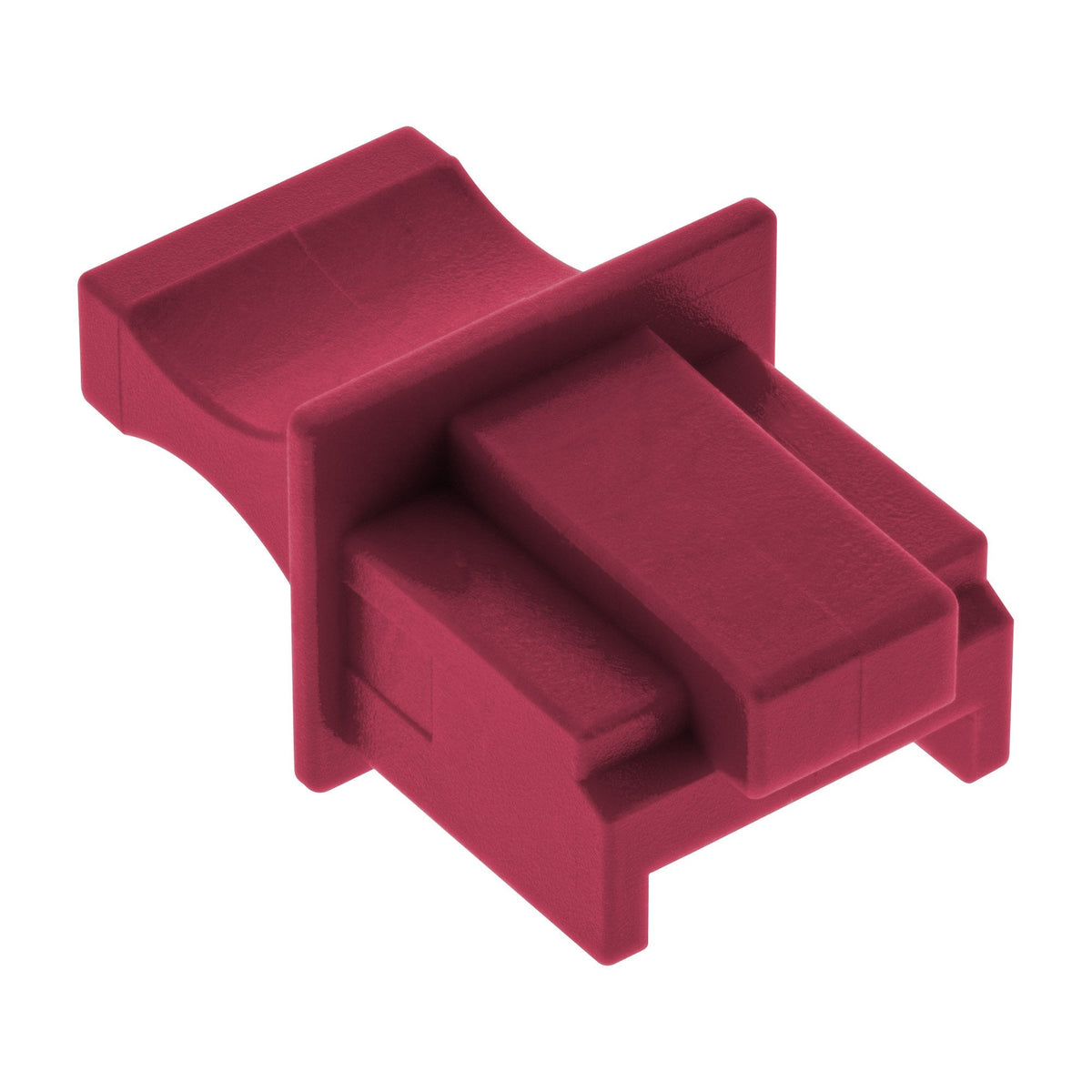Inline Guardapolvo Para Rj45 Hembra Rojo Oscuro 10uds.