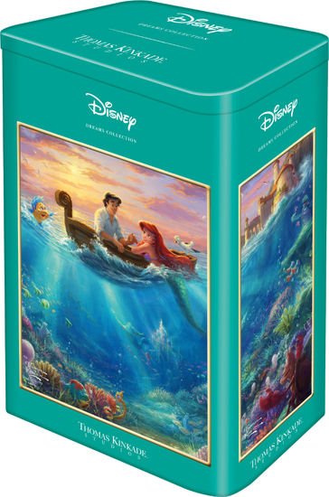 Puzzle Schmidt Spiele Thomas Kinkade Studios: Disney - Arielle In Der Nostalgie Metalldose, 59927