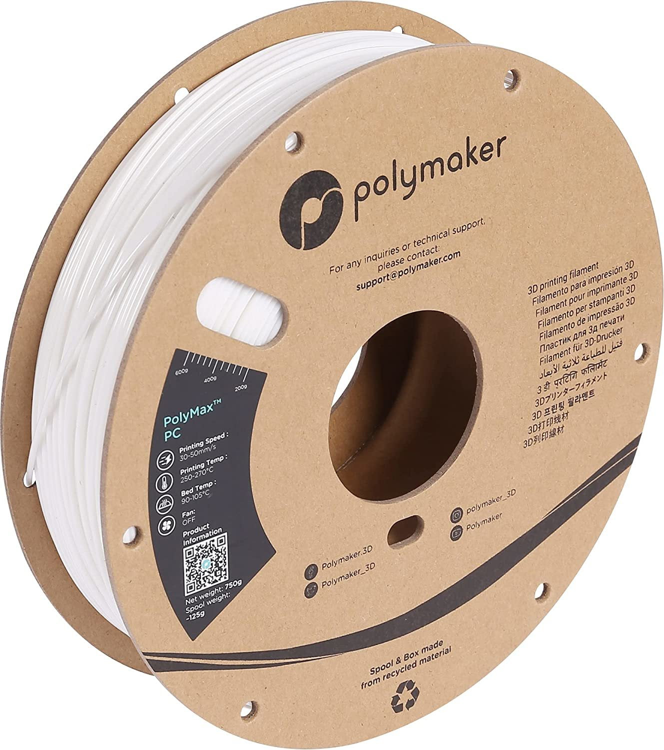 Tough Pc 1,75mm Blanco 3kg