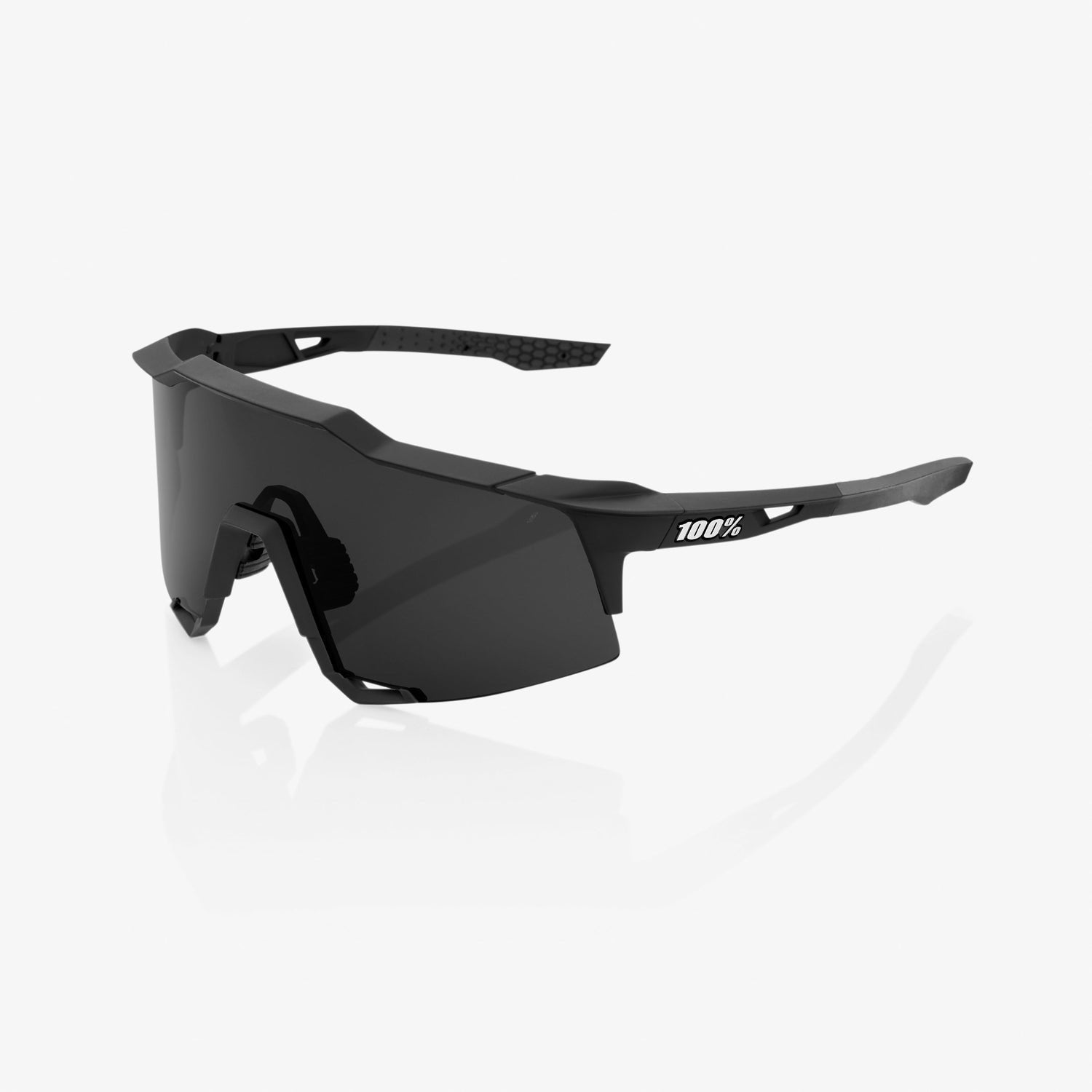 100% Speedcraft - Smoke Lens Soft Tact Black