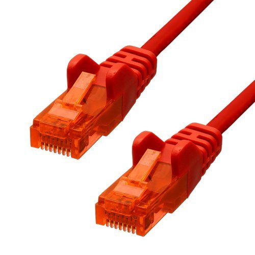 Cat6 U/Utp Cca Pvc Ethernet  Cable Red 1m