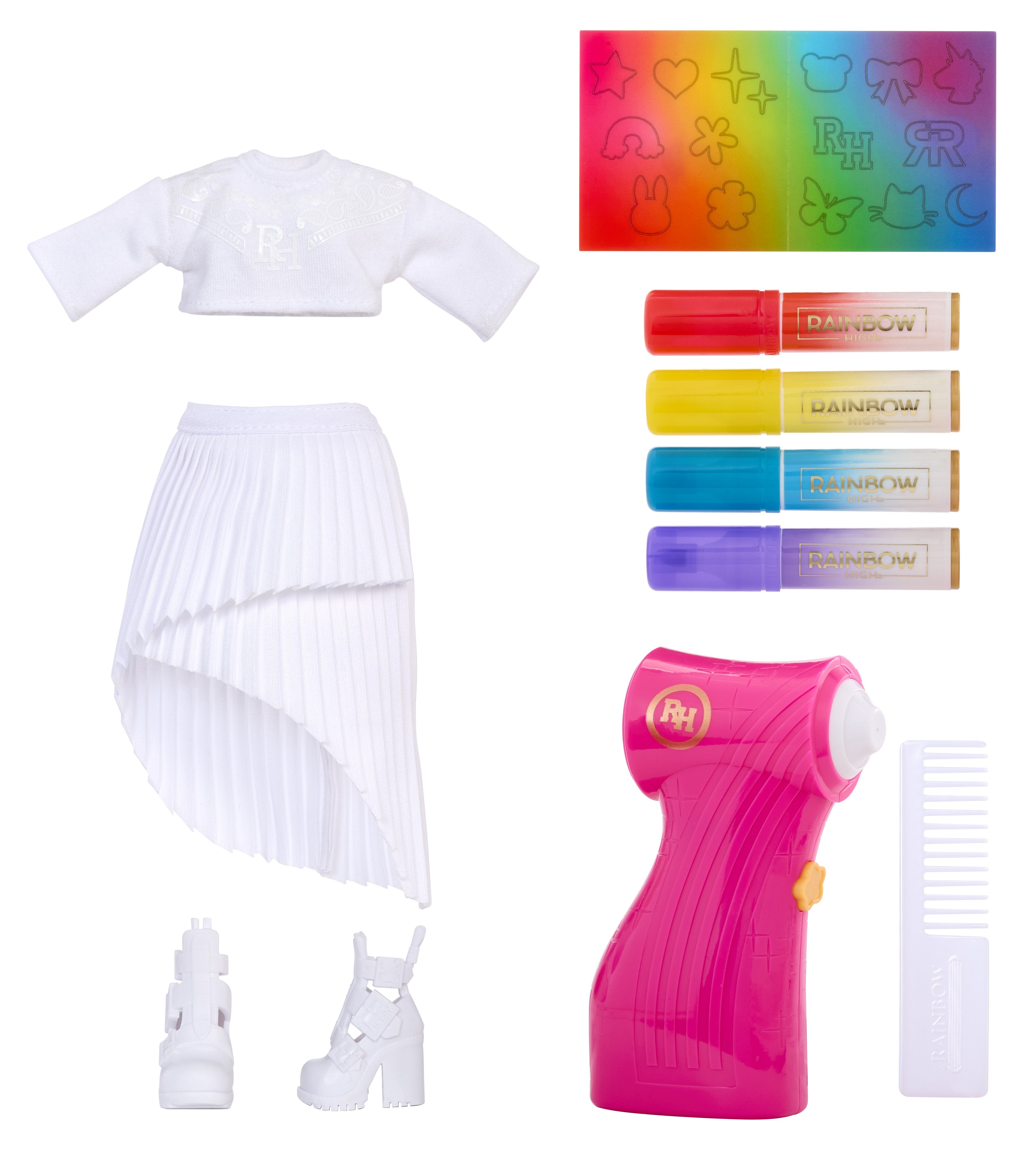 EAN 35051543350 - Rainbow High Air Brush & Create Fashion Dolls - Purple Eyes imagen 3