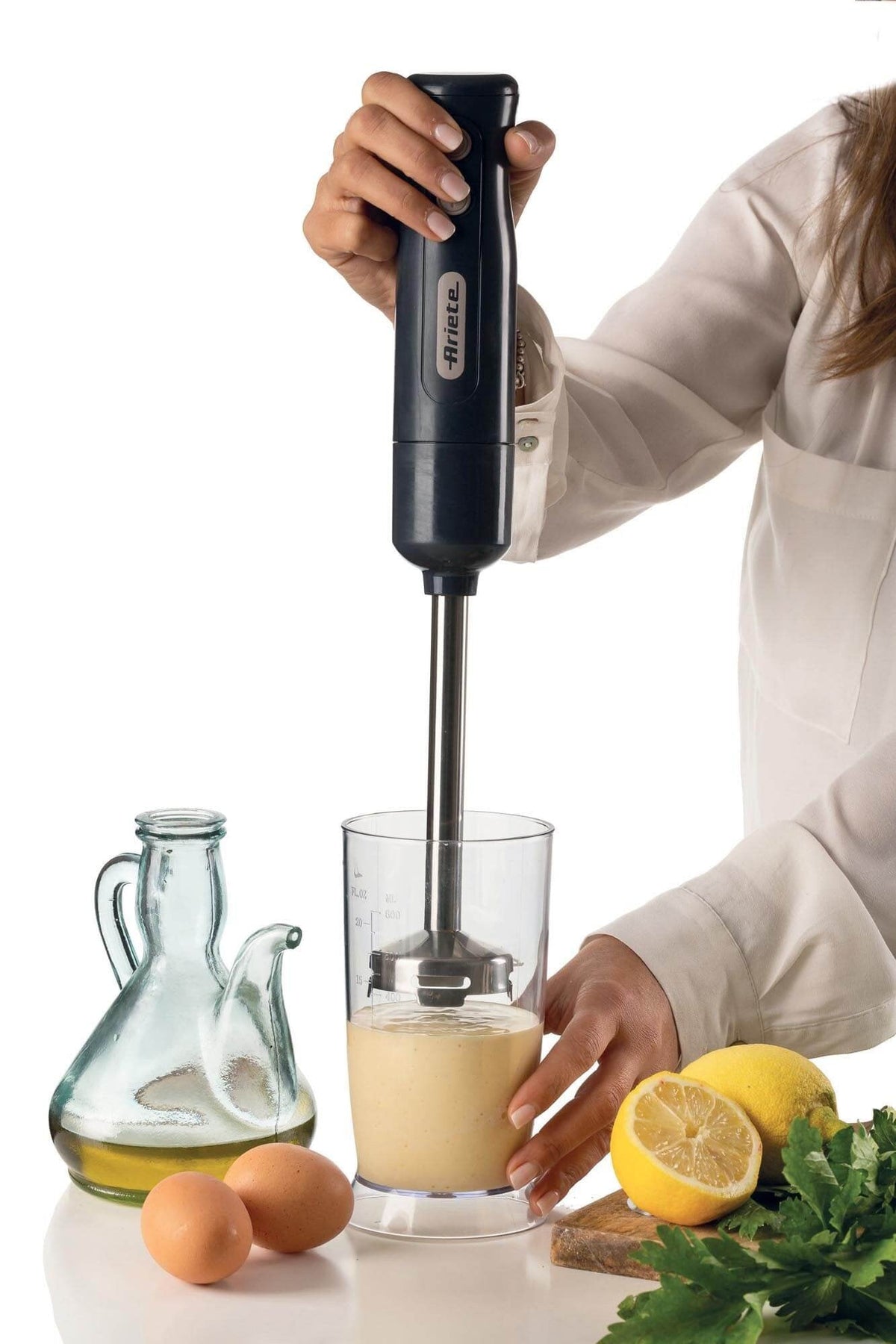 Ariete Batidora De Mano 607 + Picadora Dark Grey 700w