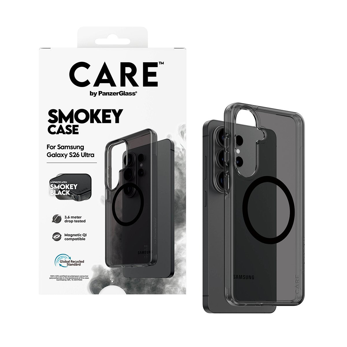 Panzerglass Care Urban Explorer Case Smokey Negro Qi Samsung Galaxy S26 Ultra