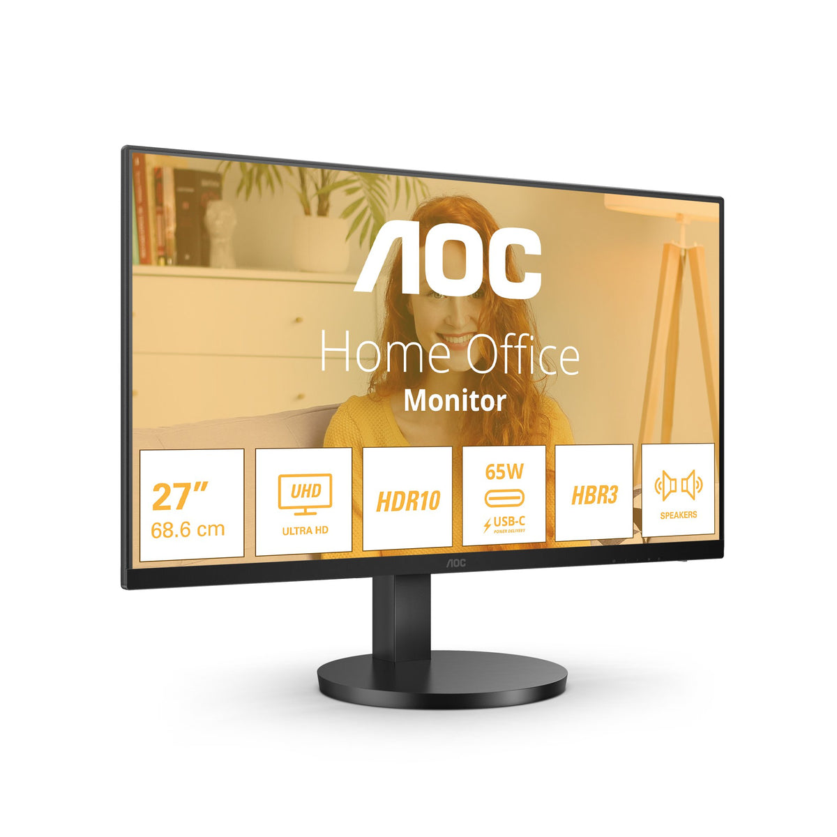EAN 4038986181518 - AOC B3 U27B3CF pantalla para PC 68,6 cm (27") 3840 x 2160 Pixeles 4K Ultra HD LCD Negro imagen 1