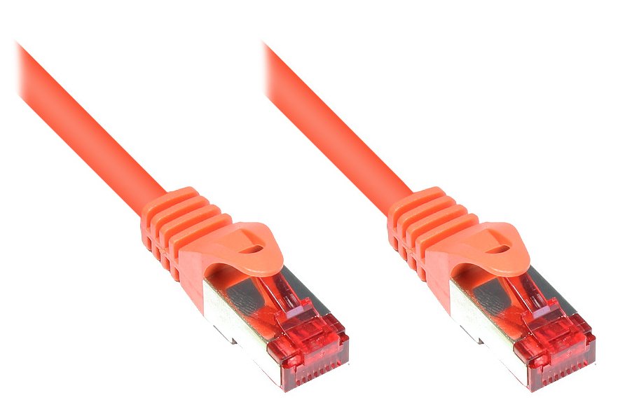 Goodconnections Cable De Red Mit Rastnasenschutz, Cat. 6, S Ftp, Pimf, Pvc, 250mhz, Naranja, 5m,
