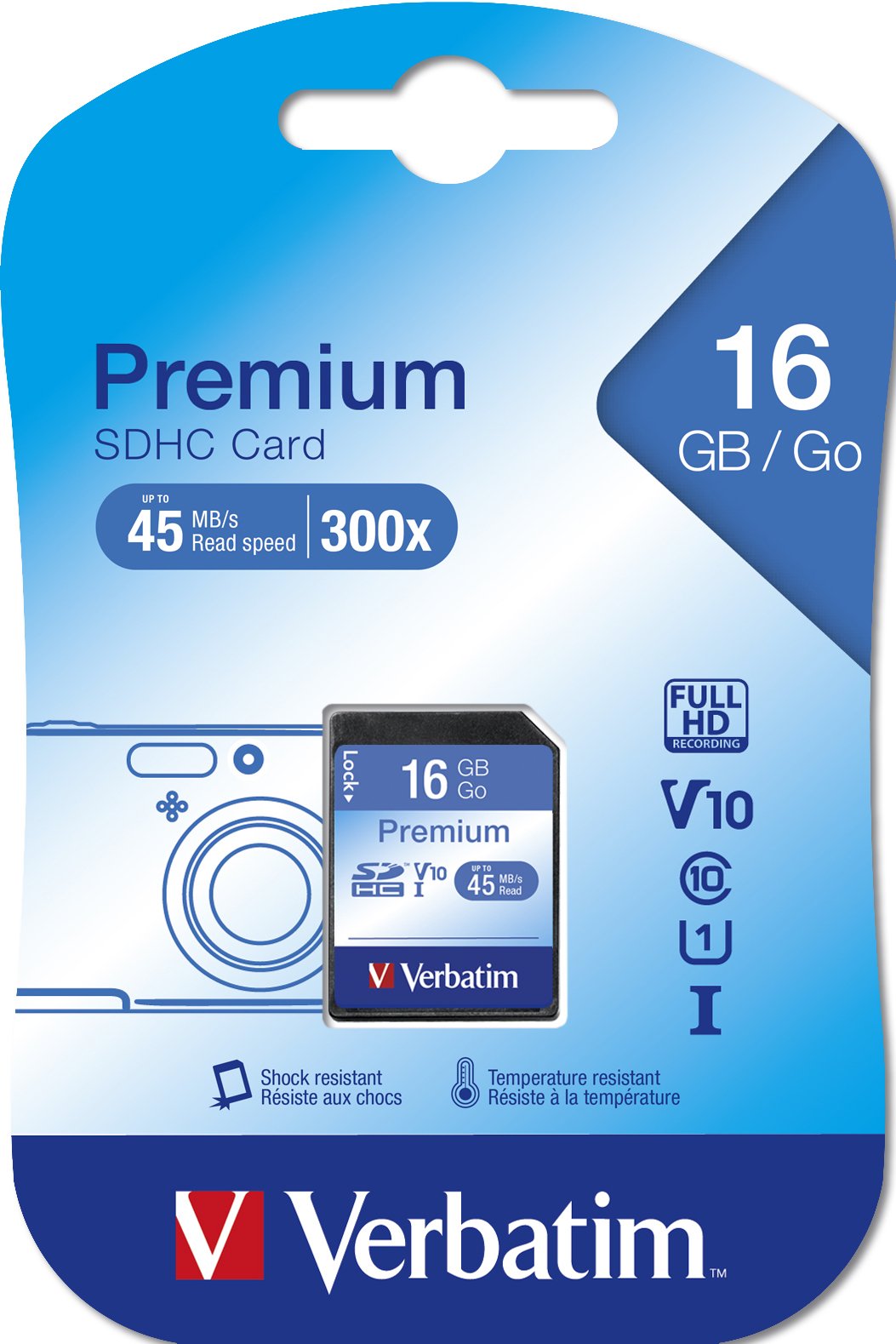 Verbatim Premium Secure Digital 16gb Sdhc Clase 10 43962
