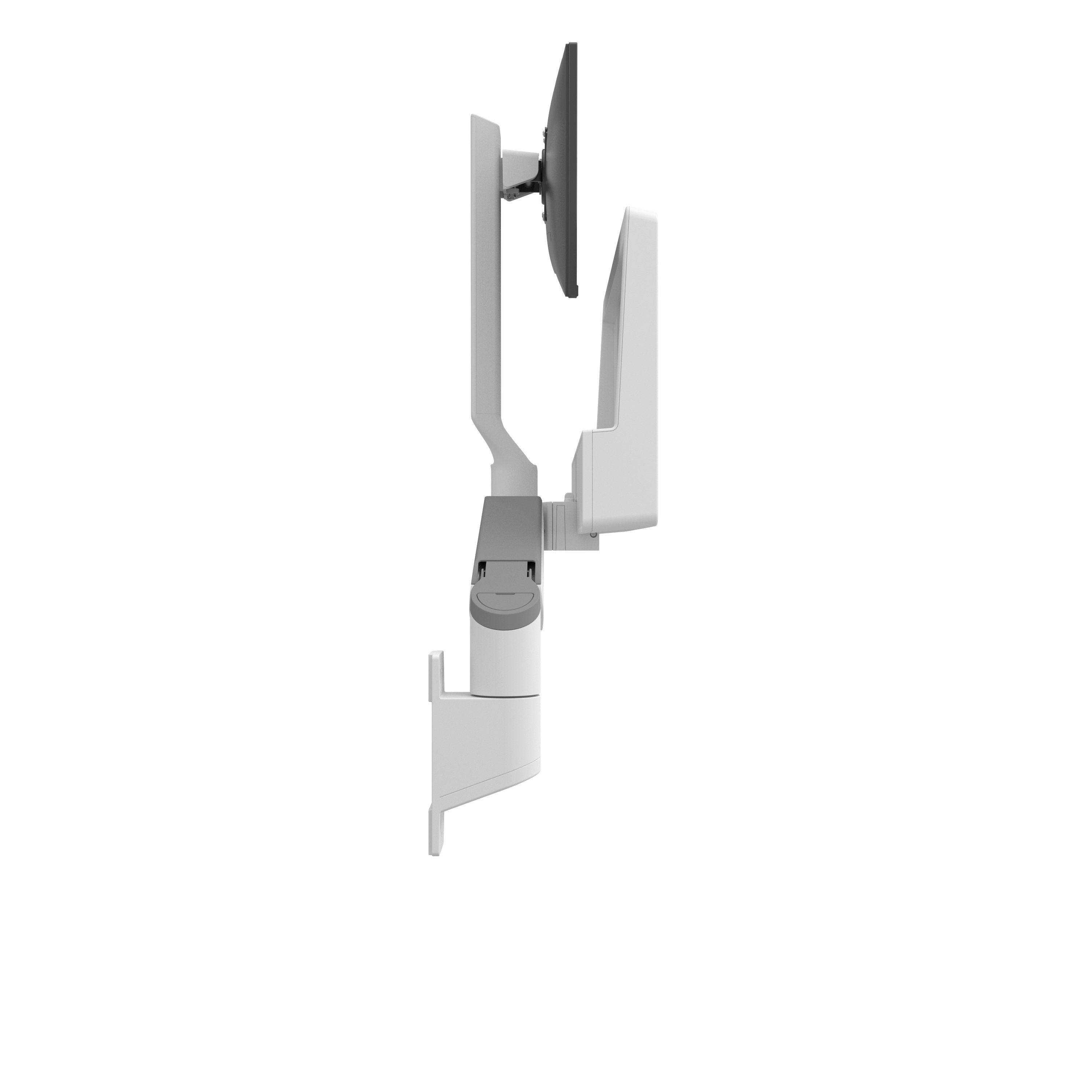 Ergotron Carefit Combo Arm Kit De Montaje (Brazo Articulado Bandeja De Teclado Base Para Montaje En Pared Adaptador De Montaje Para Carril) Modular Para Pantalla Lcd / Equipo Pc Aluminio Plástico Blanco Tamaño De Pantalla: Hasta 27" Se P