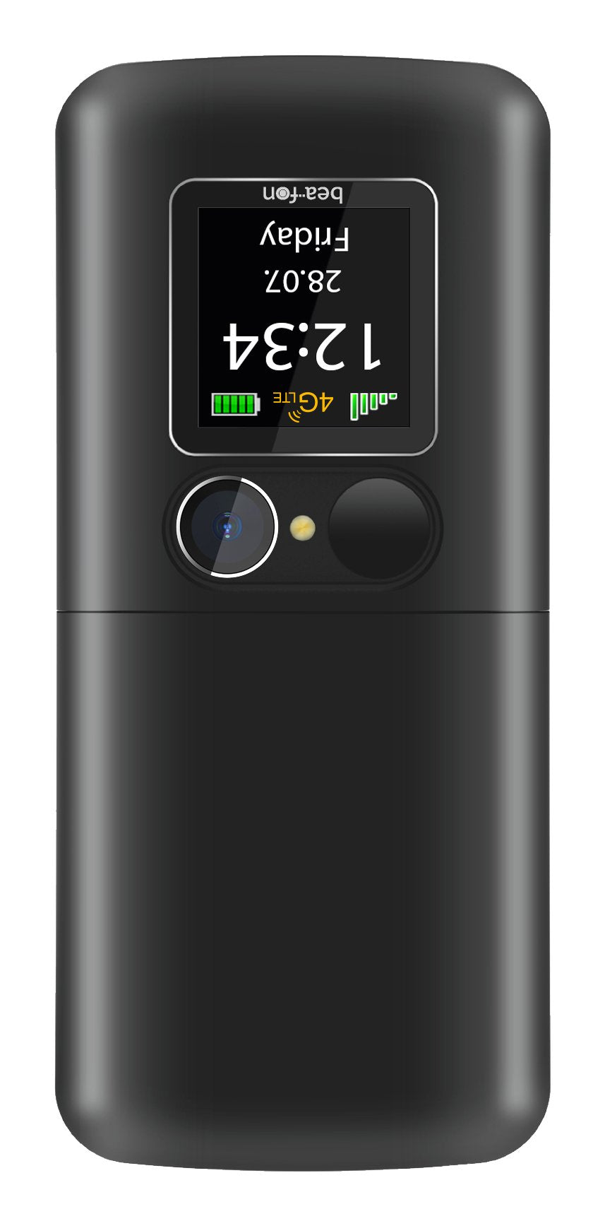 Beafon Fold10 Lte - 4g, Silver Line, Grosstastenklapphandy, Negro-Silber