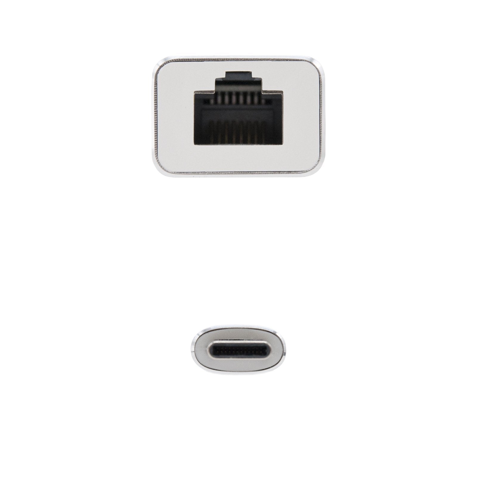 Nanocable Conversor Usb-C A Ethernet Gigabit 10/100/1000 Mbps - 15 Cm - Aluminio