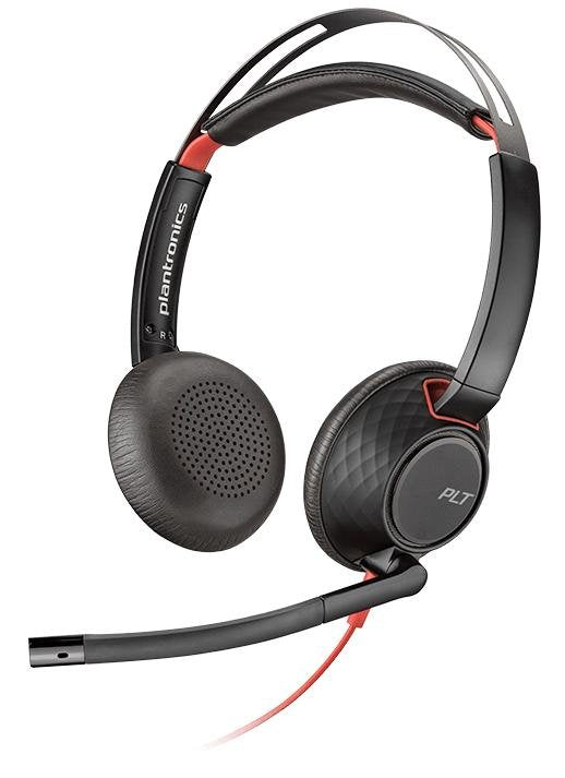 EAN 0017229158672 - Poly Blackwire 5220 Auriculares Alámbrico Diadema Llamadas/Música USB Tipo C Negro, Rojo imagen 1