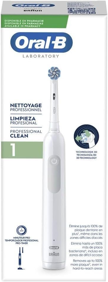 EAN 8006540772119 - Braun Oral-B Lab Pro 1 Clean Adulto Cepillo dental oscilante Blanco imagen 1