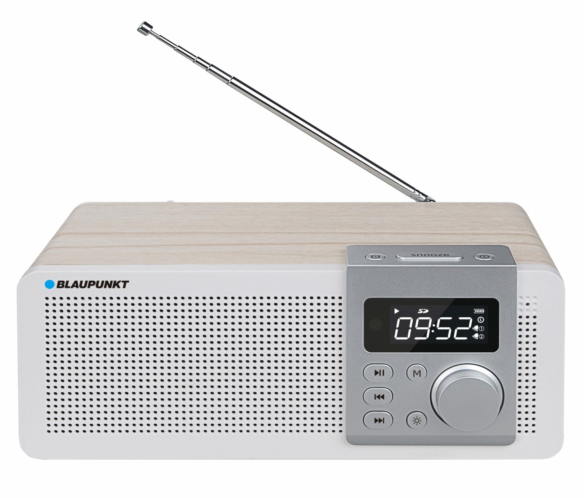 EAN 5901750502255 - Blaupunkt PP14BT radio Portátil Digital Blanco, Madera imagen 1
