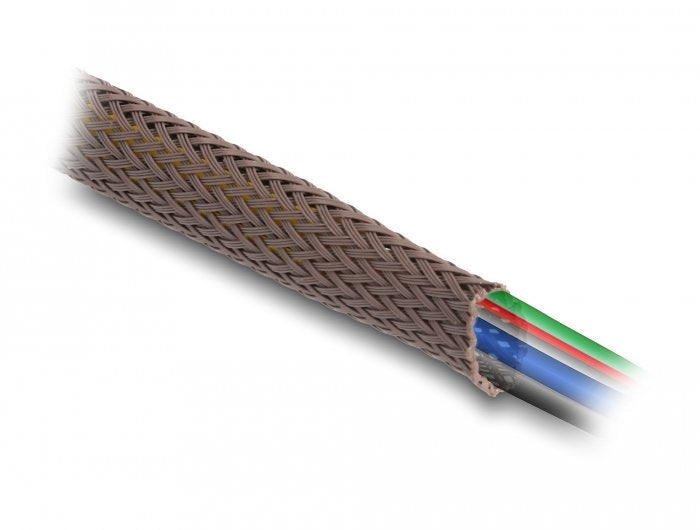 Delock Funda Trenzada A Prueba De Roedores Emirable 2 Mx 25 Mm Marrón