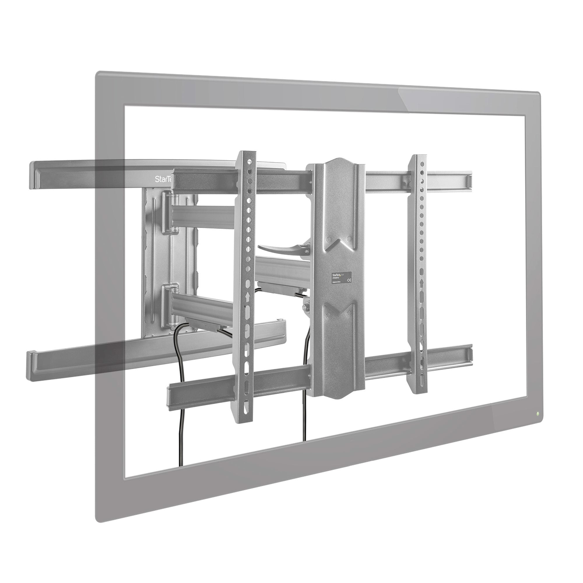 Startech.Com Soporte De Pared Movimiento Total Tv - Con Brazo Articulado, 50 Kg, 94 Cm (37"), 2,03 M (80"), 200 X 100 Mm, 600 X 400 Mm, Negro