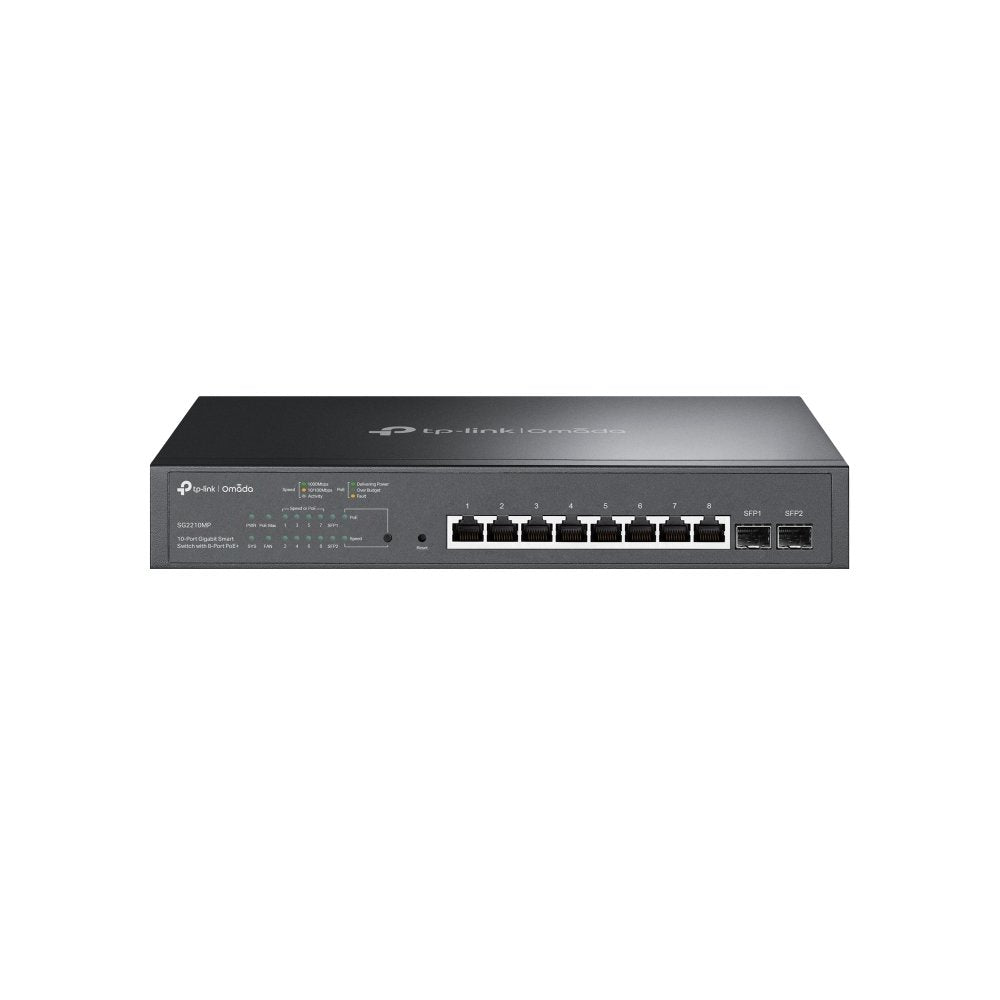 Switch Tp-Link Smart Gigabit Jetstream Tl-Sg2210mp 10 Puertos Rj-45 10 100 1000 Poe Sfp