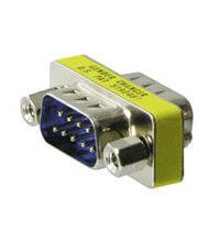 Goobay Mini Cambiador De Género Enchufe De 9 Pines > Enchufe, Adaptador Amarillo 50300