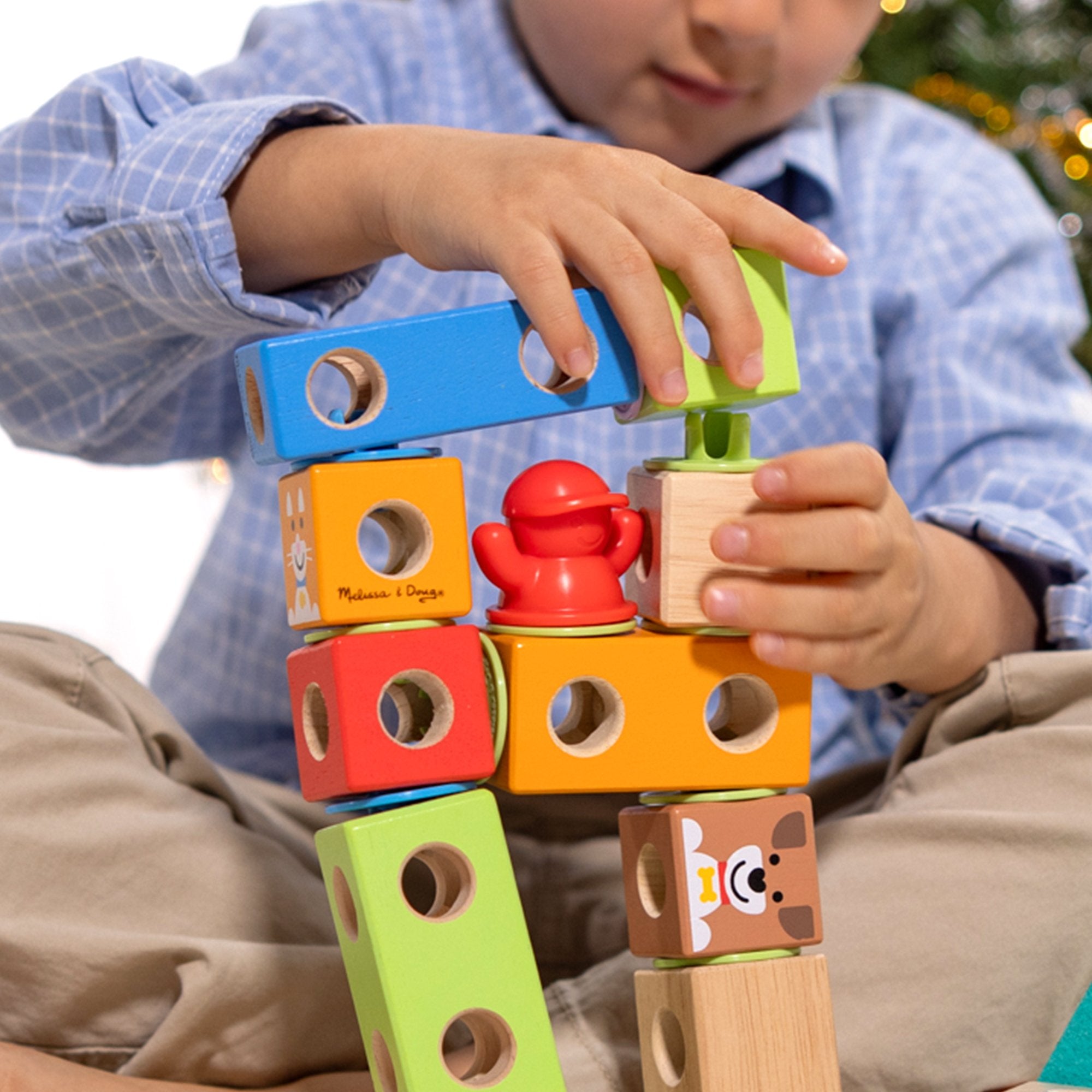 EAN 0681147005525 - Melissa & Doug MDT BBN Blockables Town Pyst GML imagen 6