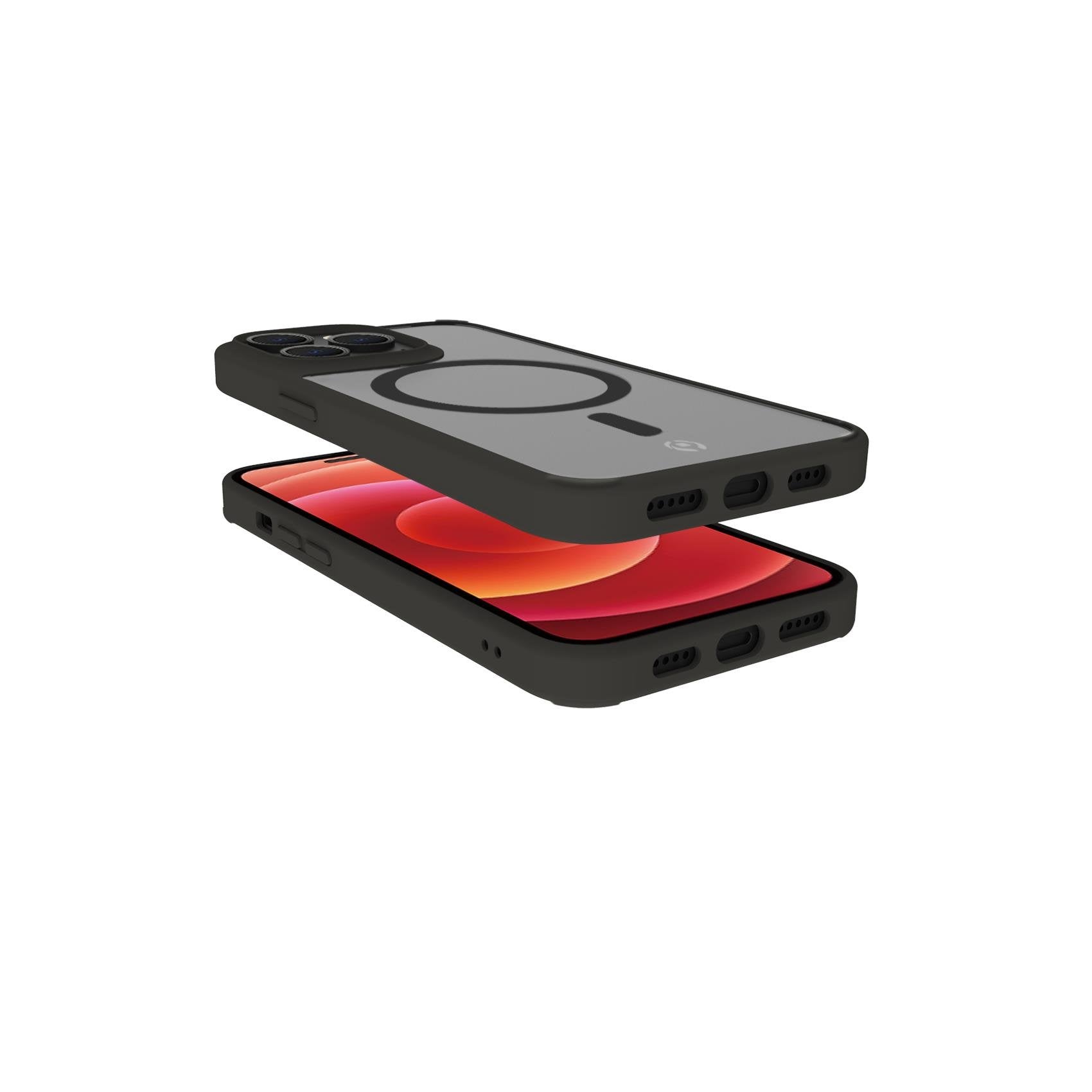 Celly Magmatt Funda Para Iphone 14 Pro 15,5 Cm (6.1") Negro, Transparente