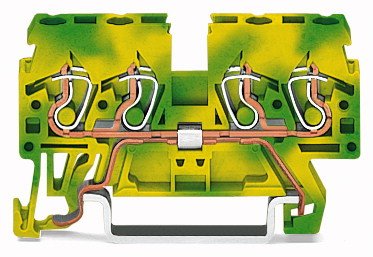 Wago 870-837 4-Leiter-Schutzleiterklemme,2,5 Mm