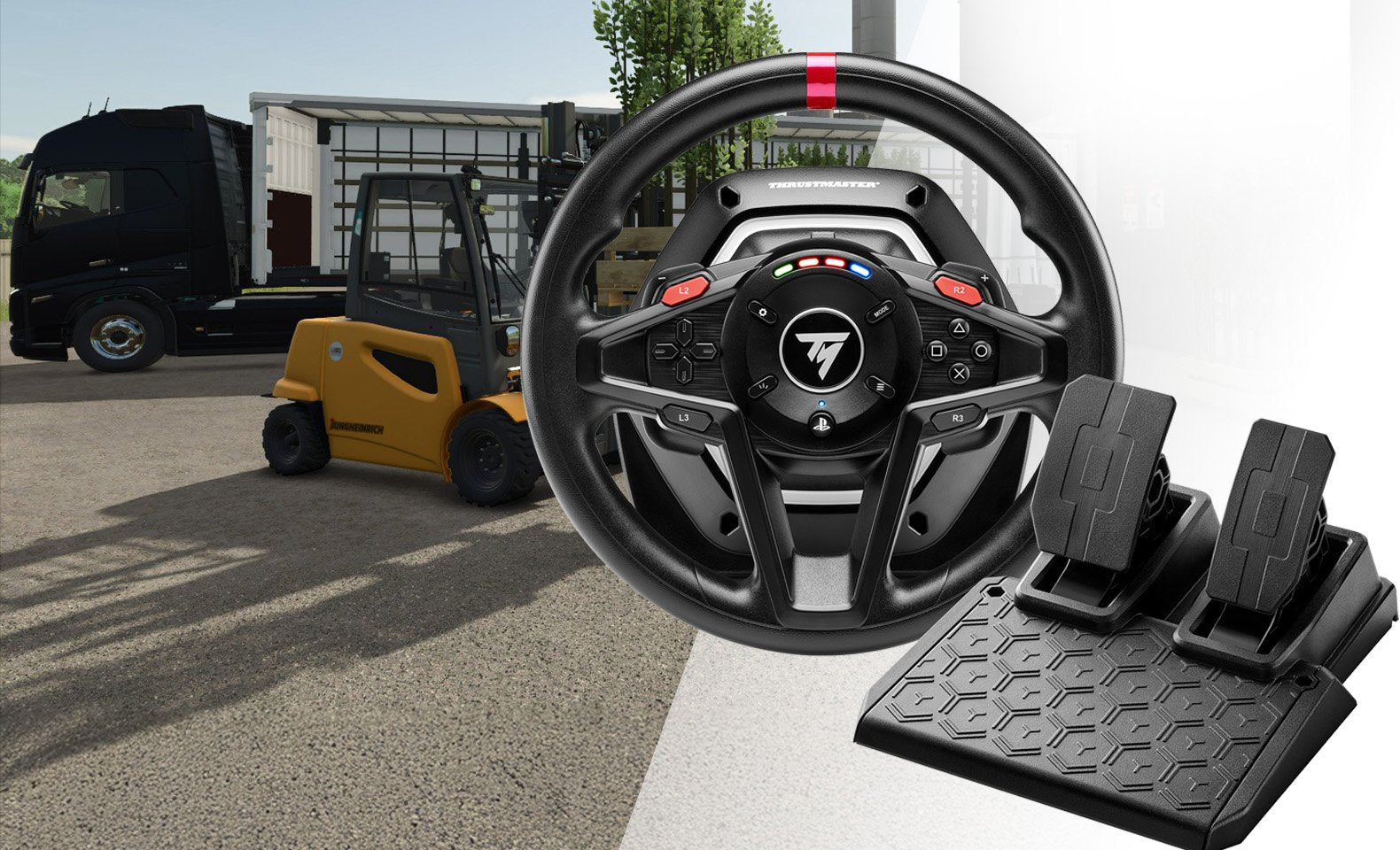 EAN 3362934113360 - Thrustmaster T128 SimTask Farming Pack Negro USB Volante + pedales + palanca de cambios Analógico/Digital imagen 8
