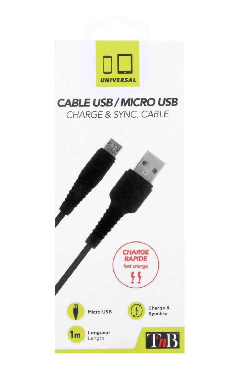 Tnb Usb/Micro Usb Cable 1m Black