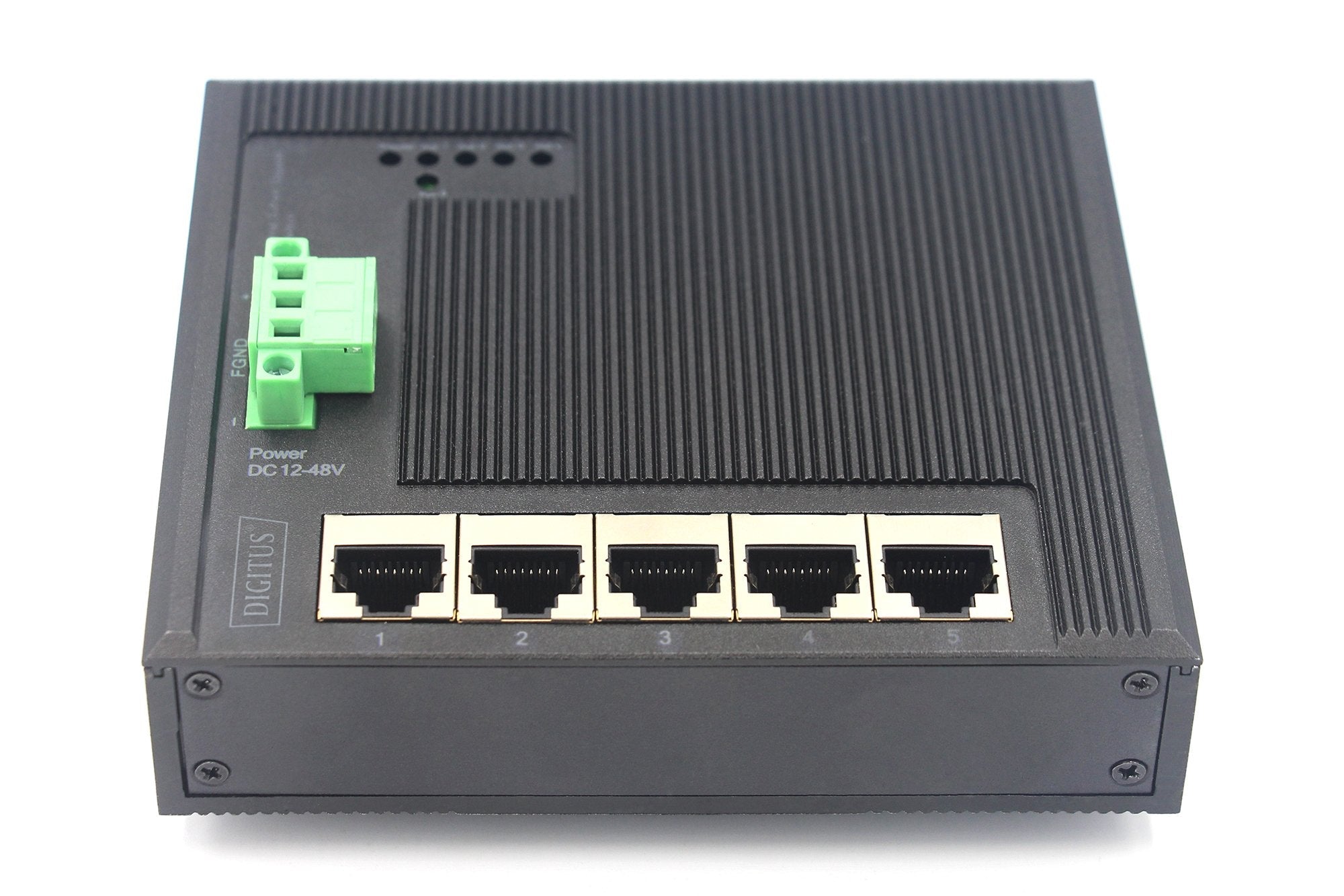 Digitus Switch Ind. 5 Puertos Gigabit Plano No Adminimrable Negro