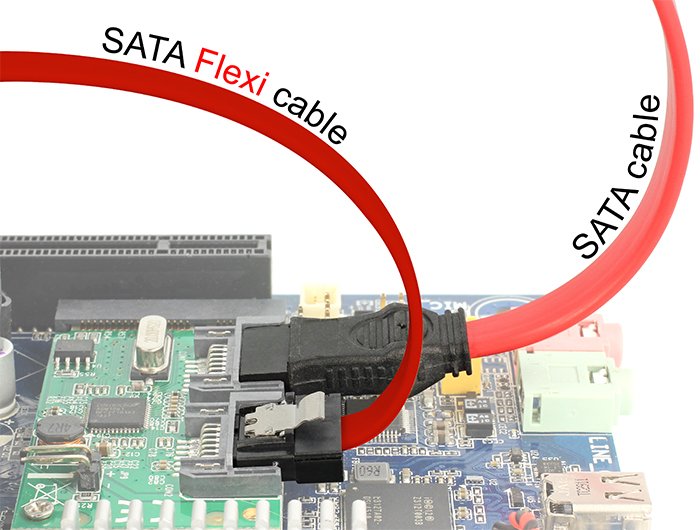 Delock Cable Metálico Rojo Sata Flexi 6 Gb/S De 10 Cm
