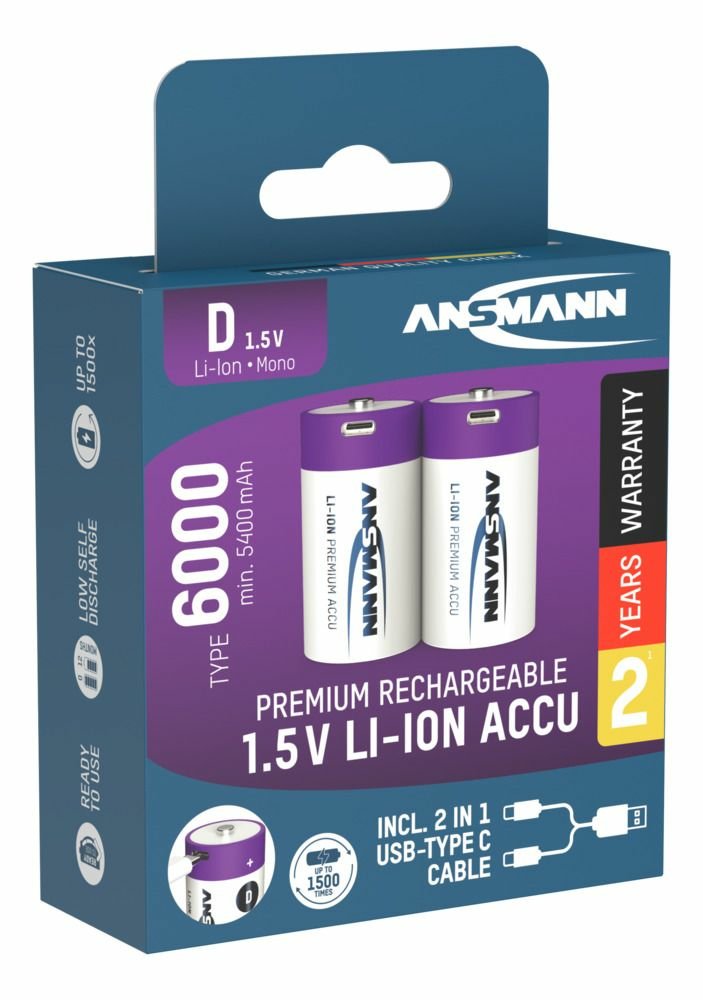 EAN 4013674193998 - Ansmann 1314-0005 pila doméstica Batería recargable D Ión de litio imagen 17
