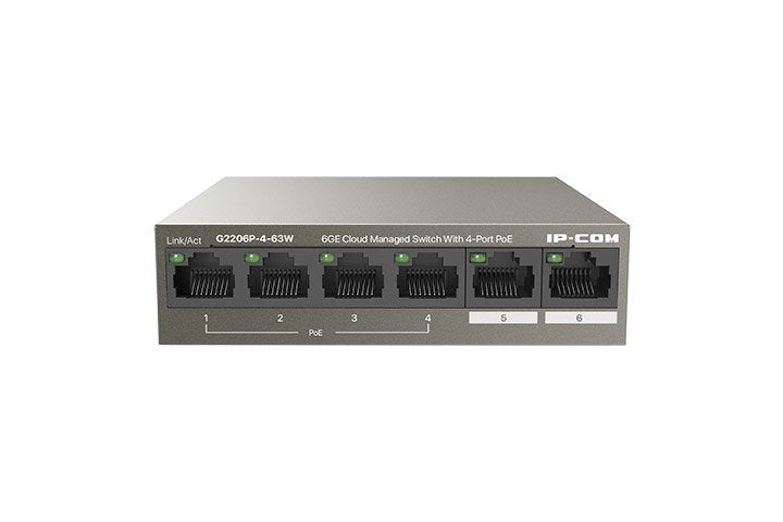 Switch Ip-Com Networks G2206p-4-63w  Gestionado Gigabit Ethernet (10/100/1000) Energía Sobre Ethernet (Poe)