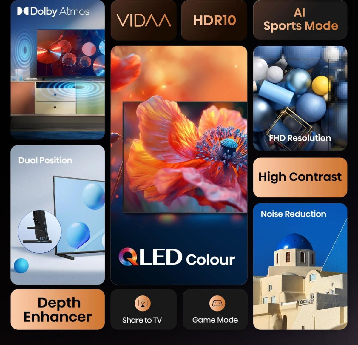EAN 6942351418315 - Hisense 40A5Q 101,6 cm (40") Full HD Smart TV Wifi Negro imagen 4