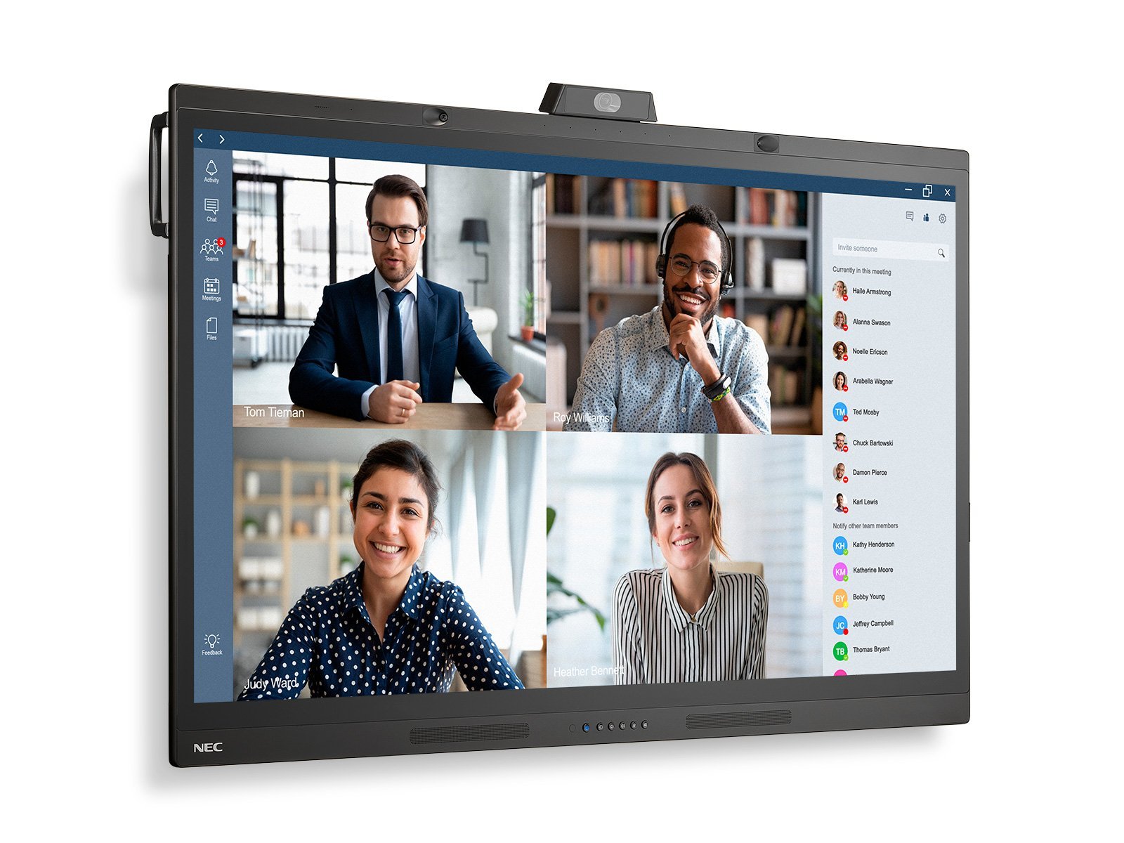 Nec Multisync Wd551 Panel Plano Interactivo 139,7 Cm (55") Ips 400 Cd / M² 4k Ultra Hd Pantalla Táctil 16/7
