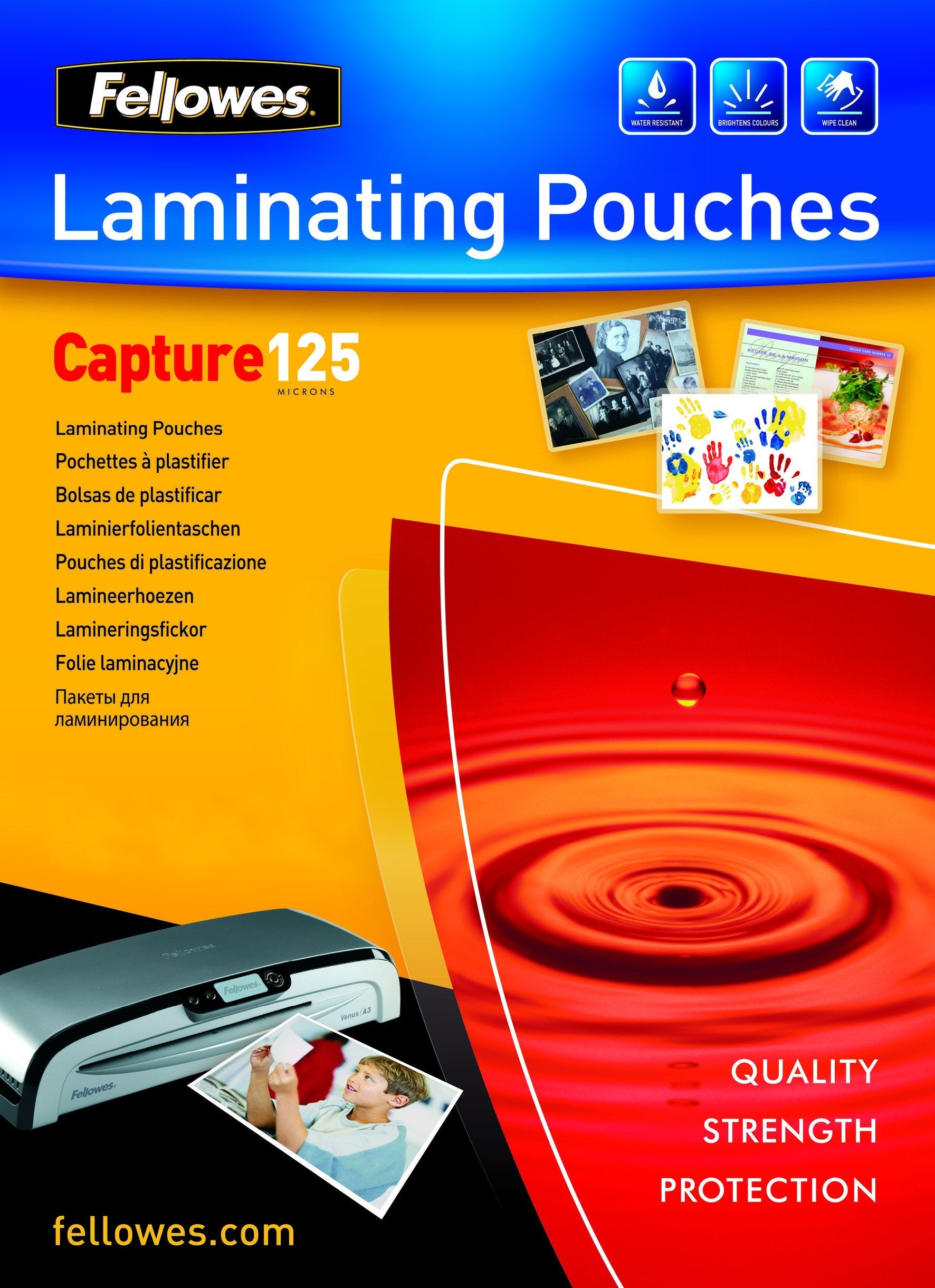 Fundas Para Plastificar Fellowes 5307407 A4 125 Micras 100 Unidades