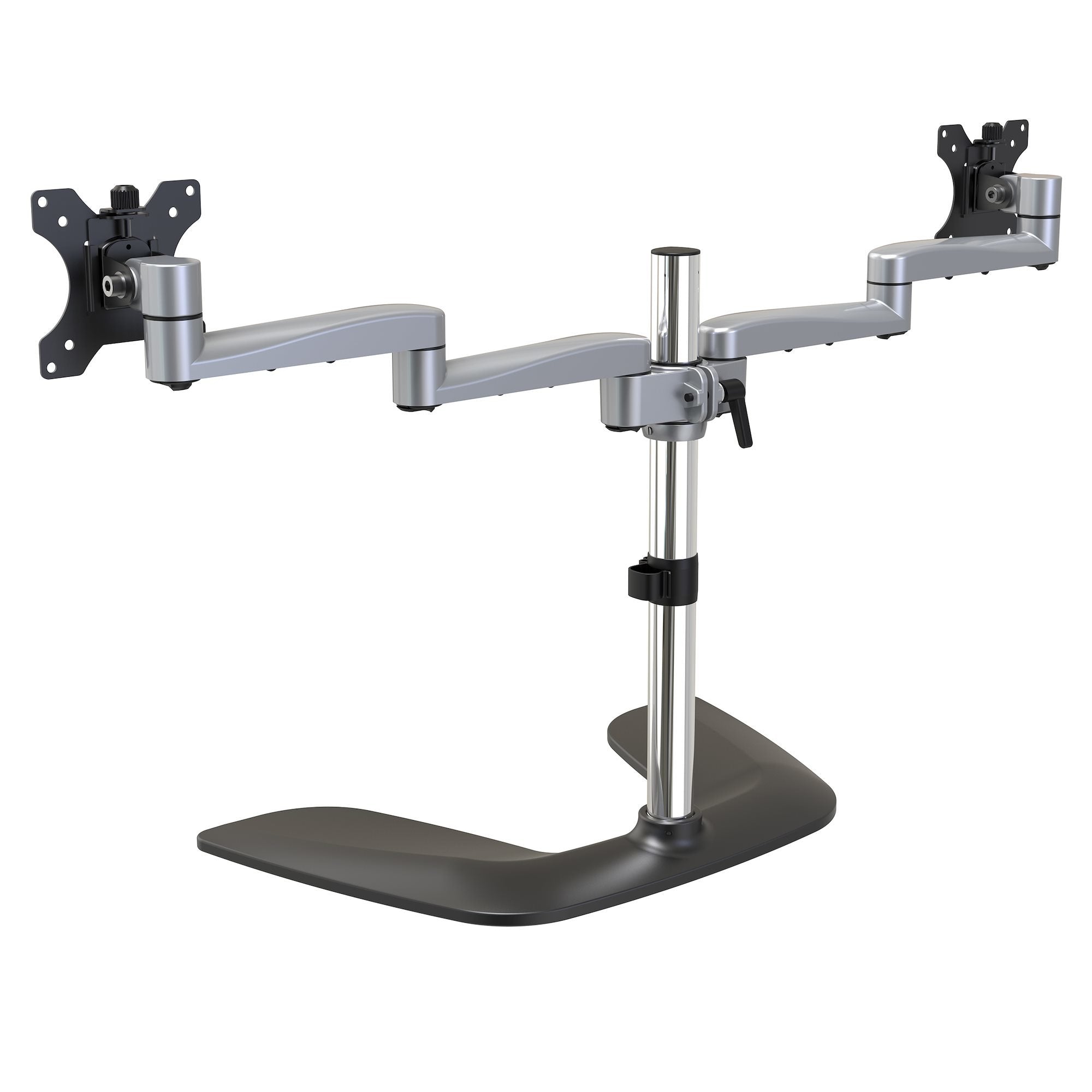 EAN 0065030881227 - StarTech.com ARMDUALSS soporte para monitor 81,3 cm (32") Negro, Plata imagen 2