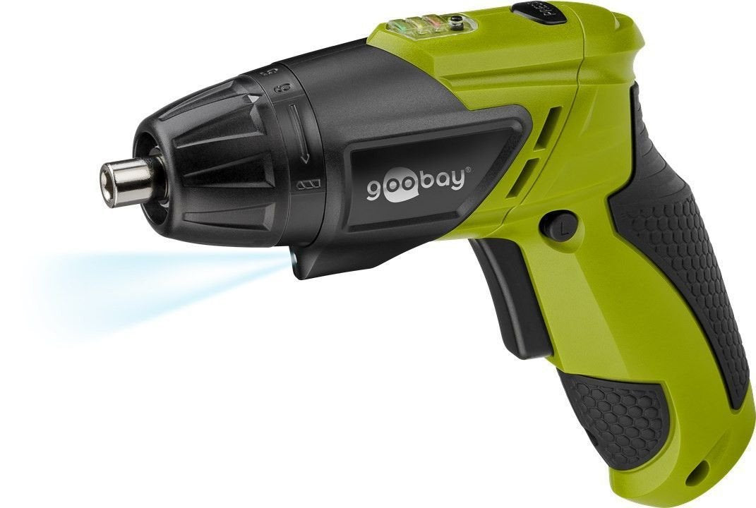 Mini Destornillador Inalámbrico 3,6 V Con Luz Led  Goobay
