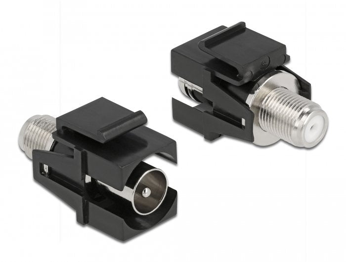 Keystone Modul Iec Stecker Zu F Buchse Schwarz