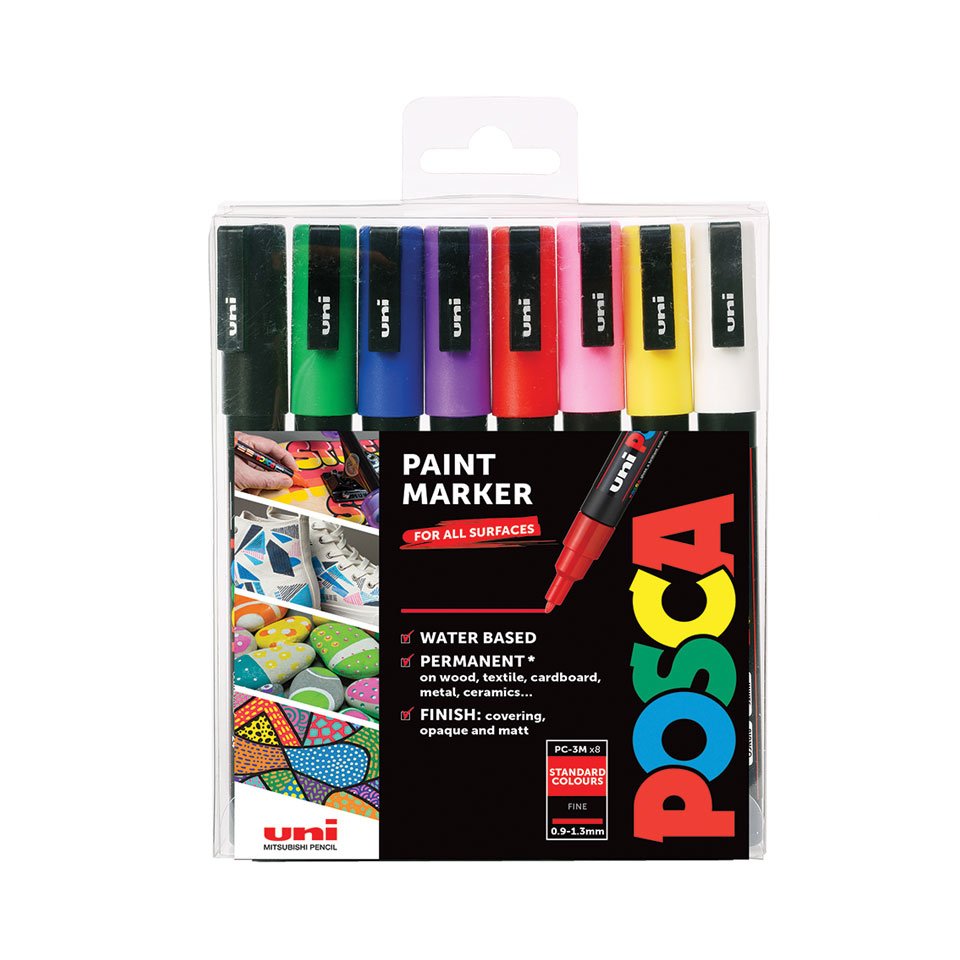 EAN 4902778154519 - POSCA PC-3M Multicolor 8 pieza(s) imagen 1