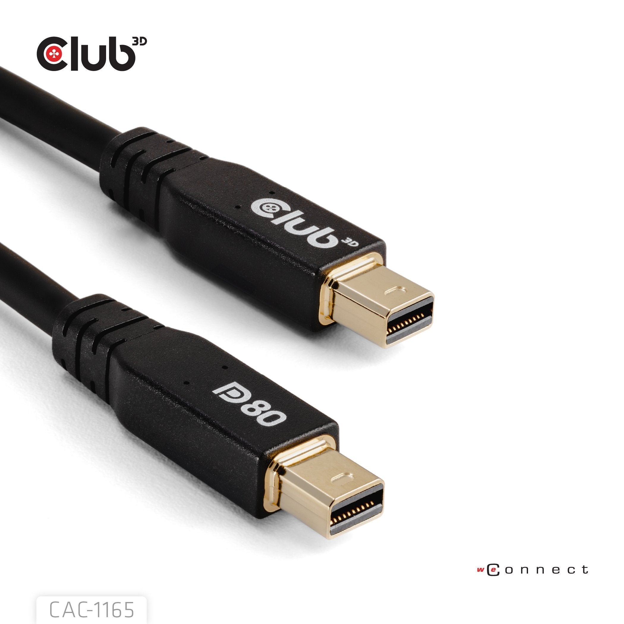 EAN 8719214473143 - CLUB3D MINIDISPLAYPORT TO MINIDISPLAYPORT DP80BIDIRECTIONAL VESA CERTIFIED CABLE 1M/3.28 FT - Kabel imagen 4