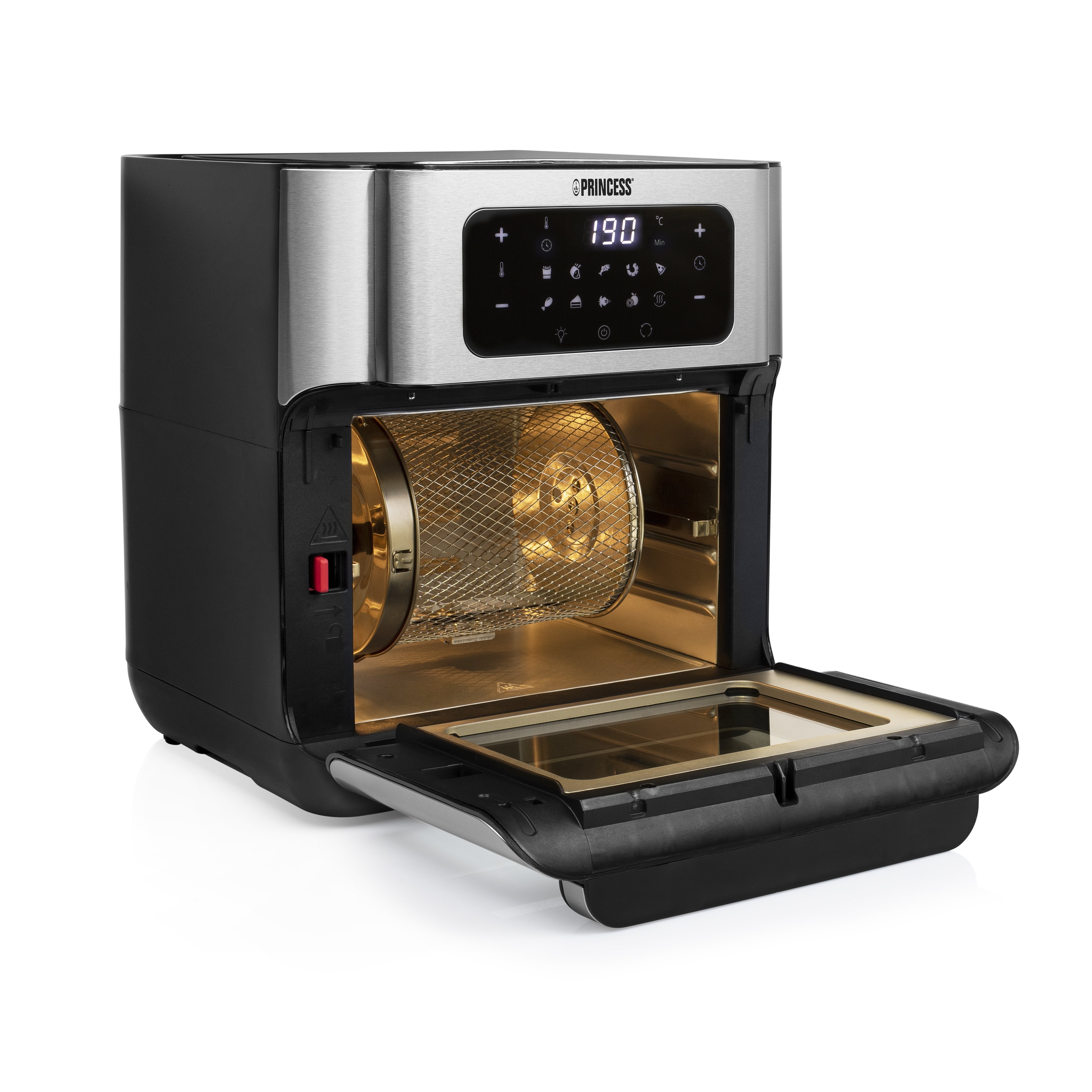 EAN 8713016091451 - Princess 182065 Sencillo 10 L Independiente 1500 W Freidora de aire caliente Plata imagen 13