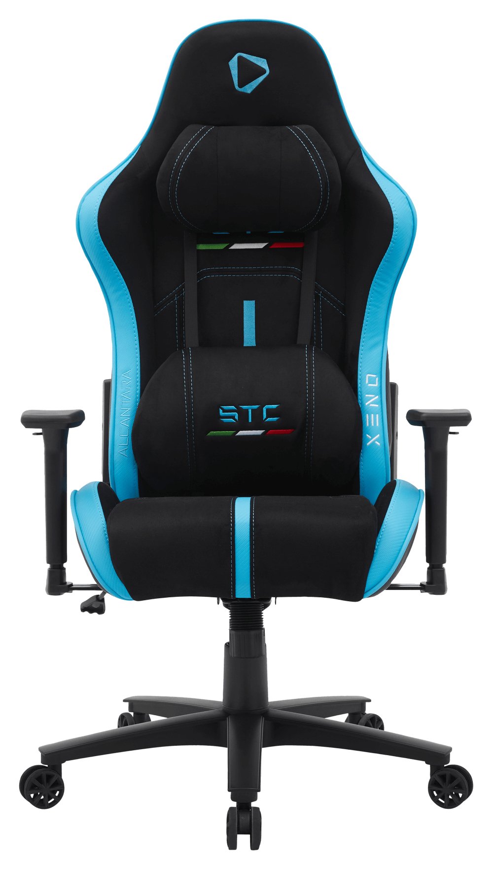 Silla Gaming  Onex Stc Alcantara Serie L - Negro Azul
