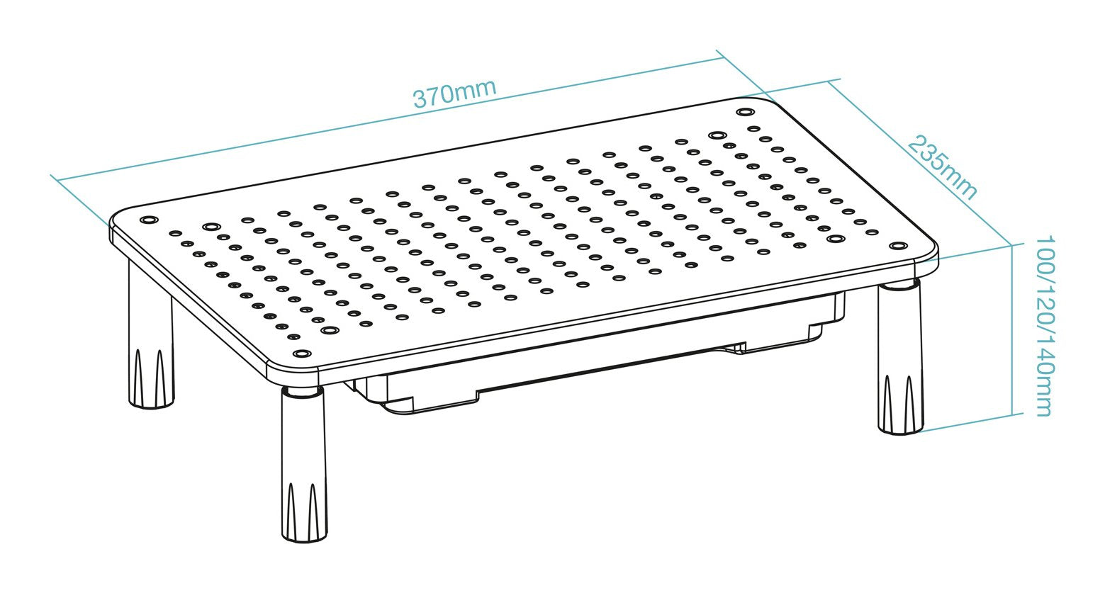 EAN 8433281015661 - TooQ TQMR087 soporte para monitor Escritorio imagen 7