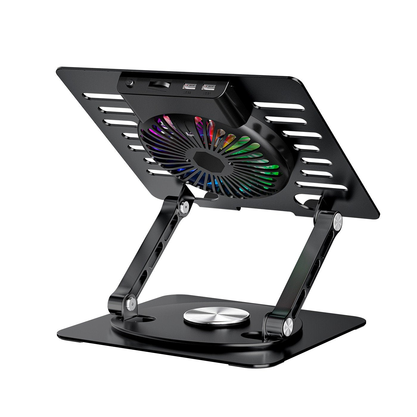 Coolbox Base Refrigeradora Coolair 1vrgb Aluminio Portatil 17.3" Negra