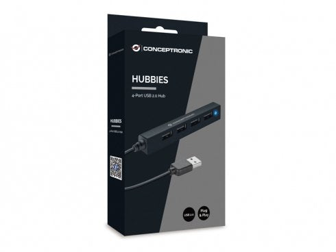 Conceptronic Usb-Hub 4port Usb2.0                 Schwarz