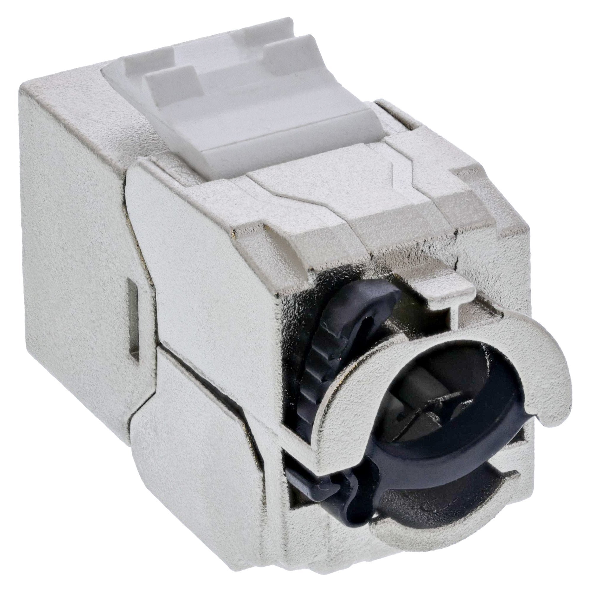 24pcs. Bulk-Pack Inline® Keystone Rj45 Jack Slim, Snap-In, Cat.6a, Integrated Cable Tie