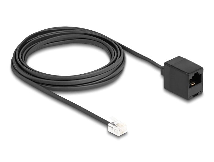 Delock Cable Telefono Rj11 Macho A Rj45 Hembra Negro 5 M